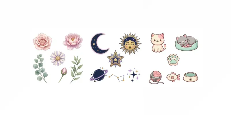 Clipart Element Set Studios generated by undefined