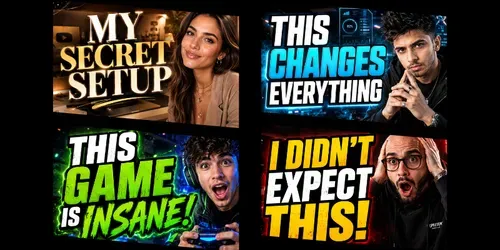 Modern Creator Brand Thumbnails generated by chatgpt-image