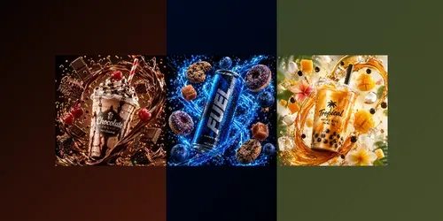 Floating Soda Splash Fusion Art generated by chatgpt-image