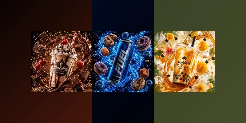 Floating Soda Splash Fusion Art generated by undefined