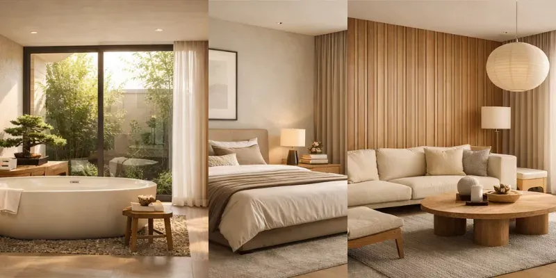 Luxury Japandi Minimalist Interior Designs generated by undefined