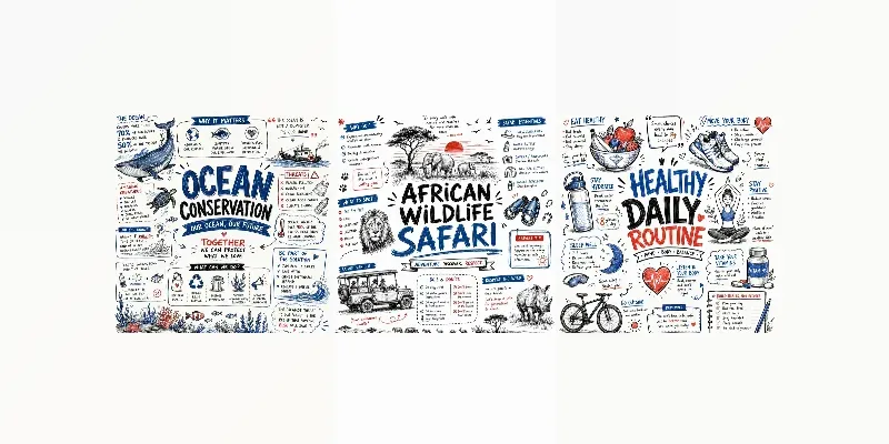 Sketchnote Infographic Poster Pack Generator App | PromptBase