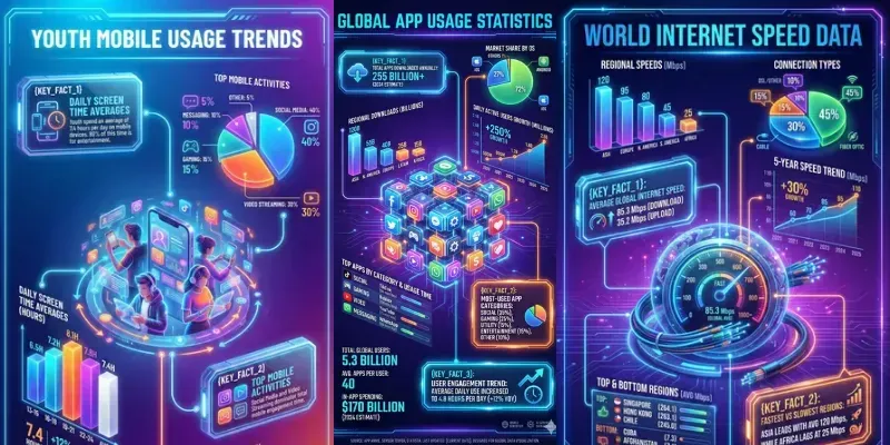 3D Vibrant Digital Statistic Infographics Gemini Image Prompt | PromptBase
