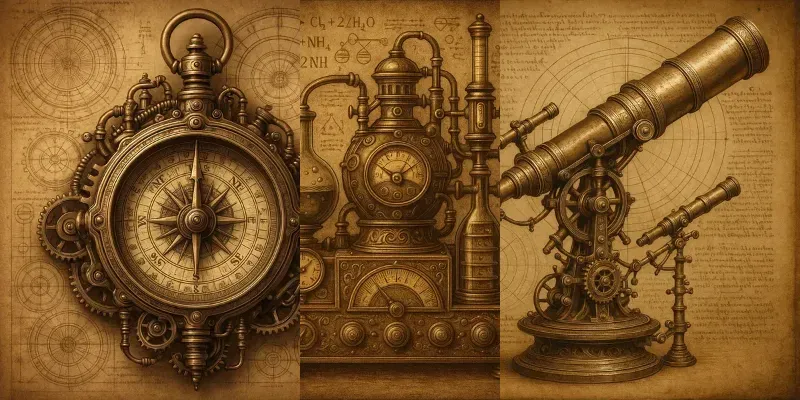 Da Vinci Steampunk Machines Blueprints Generator App | PromptBase