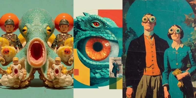Inverted Gag Collage Circus Generator App | PromptBase