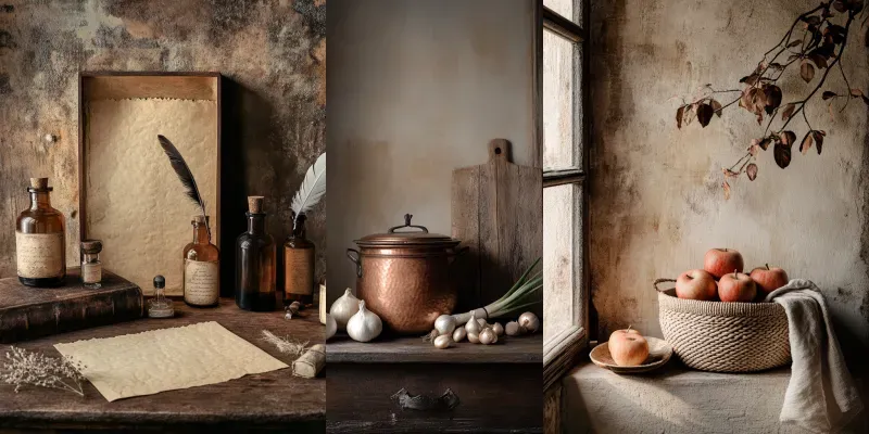 Rustic Farmhouse Still Life Photography Generator App | PromptBase