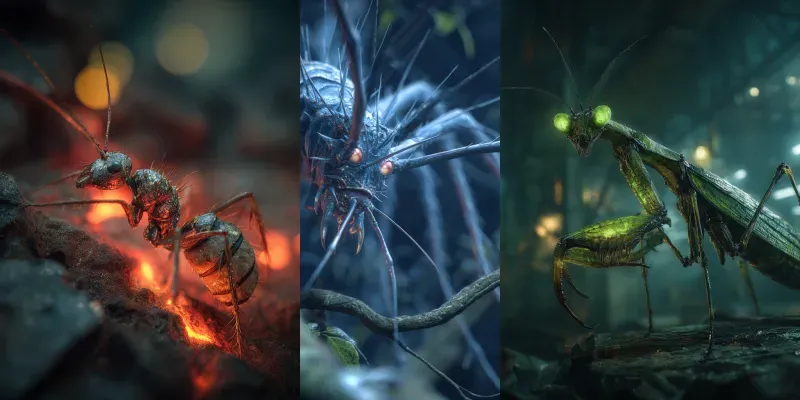 Nightmarish Horror Insects Generator App | PromptBase