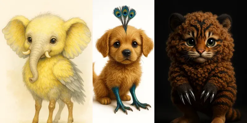 Whimsical Hybrid Creature Design Generator App | PromptBase