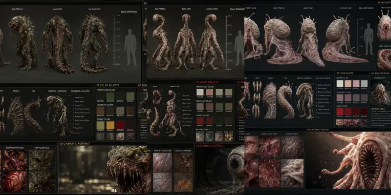 Creature Character Sheet Generator ChatGPT Image Prompt | PromptBase