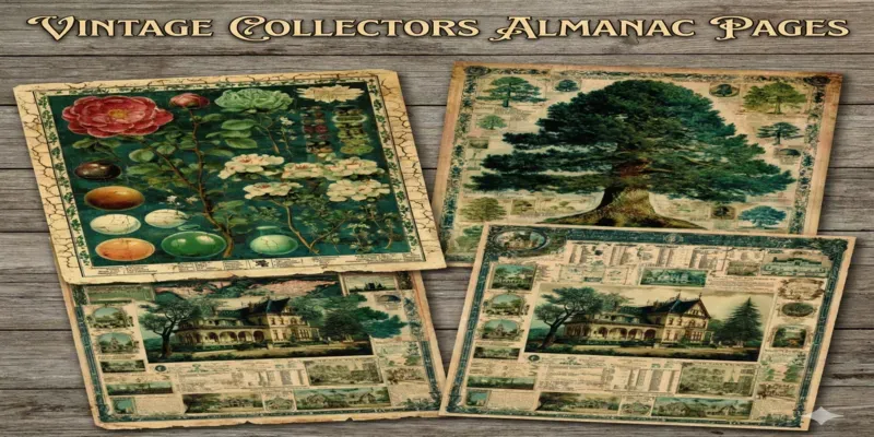 Vintage Collectors Almanac Pages Generator App | PromptBase
