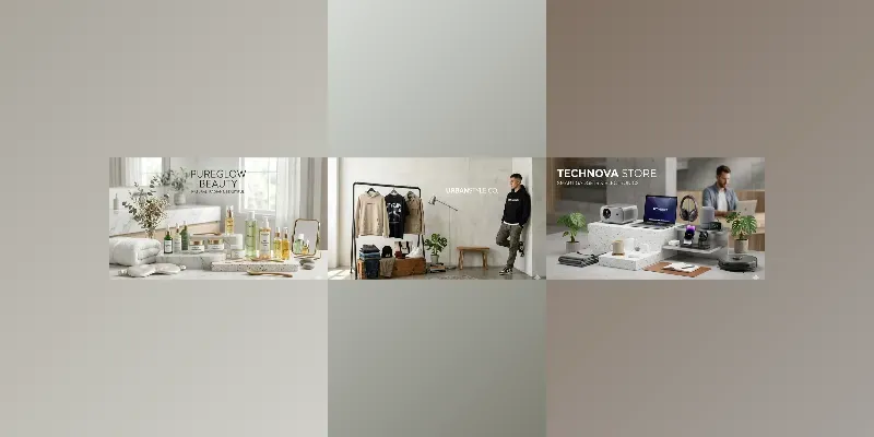 Online Store Cover Photo Generator App | PromptBase