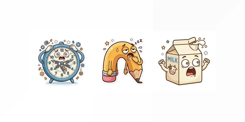 Silly Objects Sticker Generator App | PromptBase