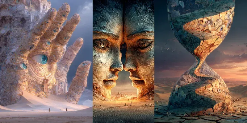 Surreal Desert Generator App | PromptBase