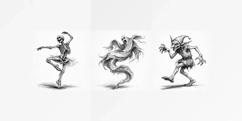 Dynamic Skeleton Ink Illustration Generator App | PromptBase