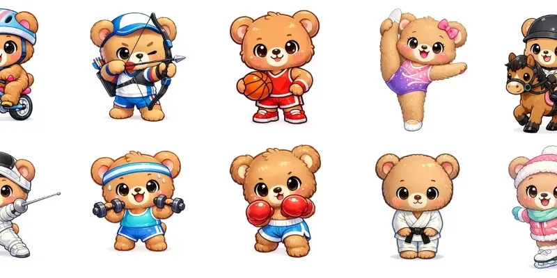 Teddy Bear Sports Kawaii Generator App | PromptBase