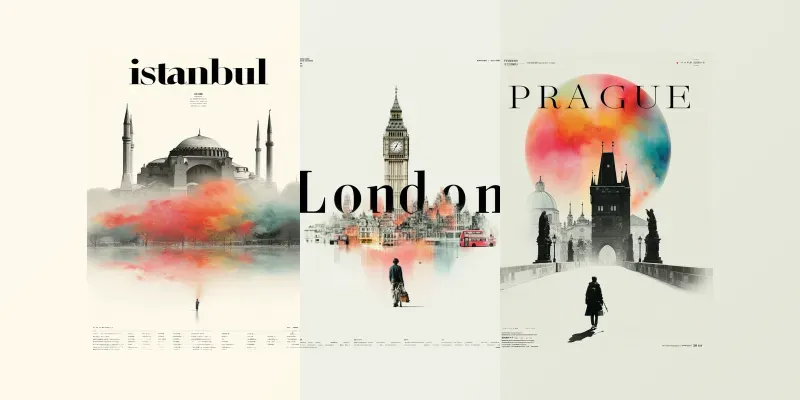 Iconic City Poster Art Generator App | PromptBase