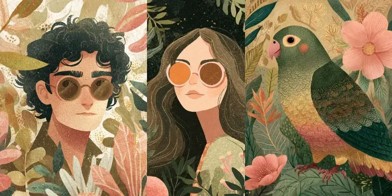 Botanical Character Illustration Prompt Generator App | PromptBase