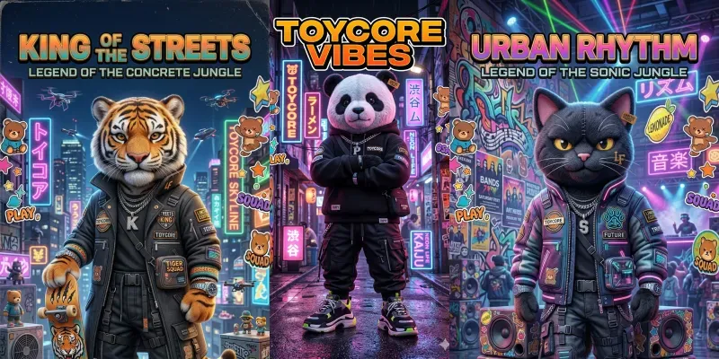 Toycore Plush Streetwear Posters Generator App | PromptBase