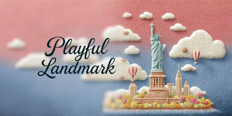 Playful Landmarks Collection Generator App | PromptBase