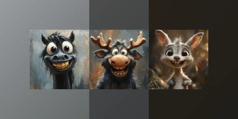 Collection Of Goofy Animals Generator App | PromptBase