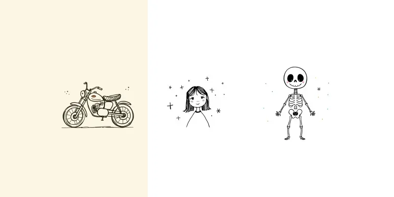Simple Minimalist Had Drawings Generator App | PromptBase