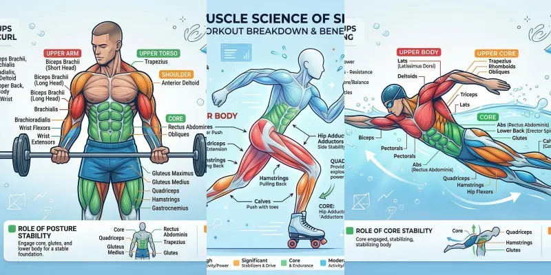 Sports Muscles Infographics Gemini Image Prompt | PromptBase