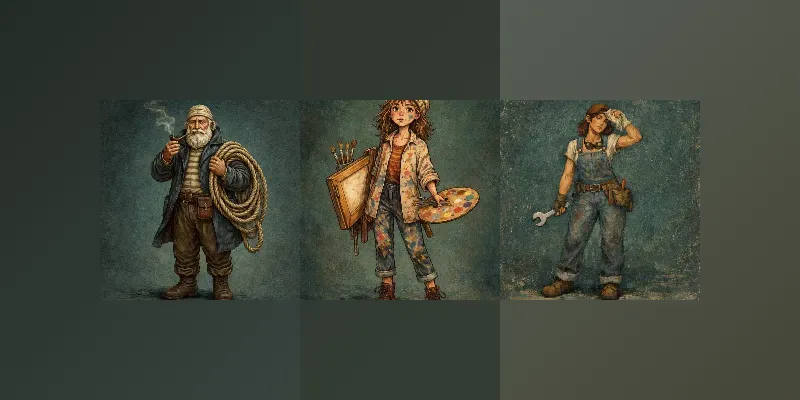Viral Stylized Textured Characters Generator App | PromptBase