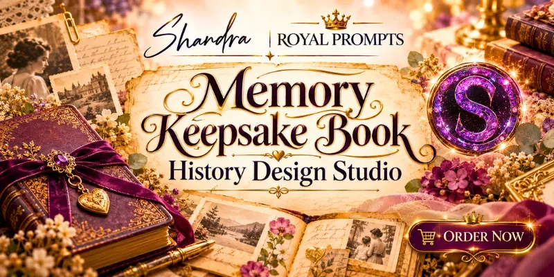 Memory Keepsake Book History Design Kit ChatGPT Skill | PromptBase