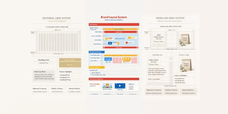 Professional Brand Grid Layout System Generator App | PromptBase
