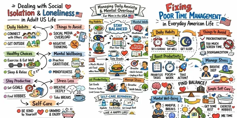 Daily Life Sketchnotes For Us Men Generator App | PromptBase