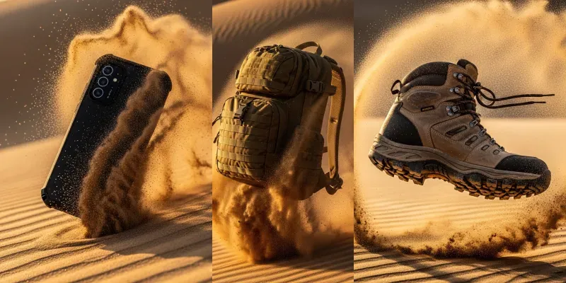 Cinematic Desert Product Showcase Generator App | PromptBase
