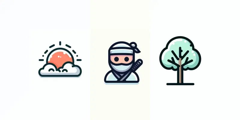 Minimalist Illustration For Presentation Generator App | PromptBase