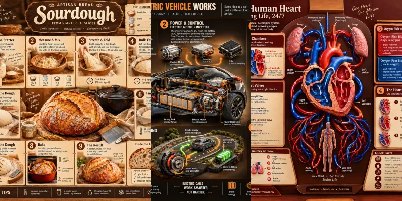 Artisan 3D Learning Posters ChatGPT Image Prompt | PromptBase
