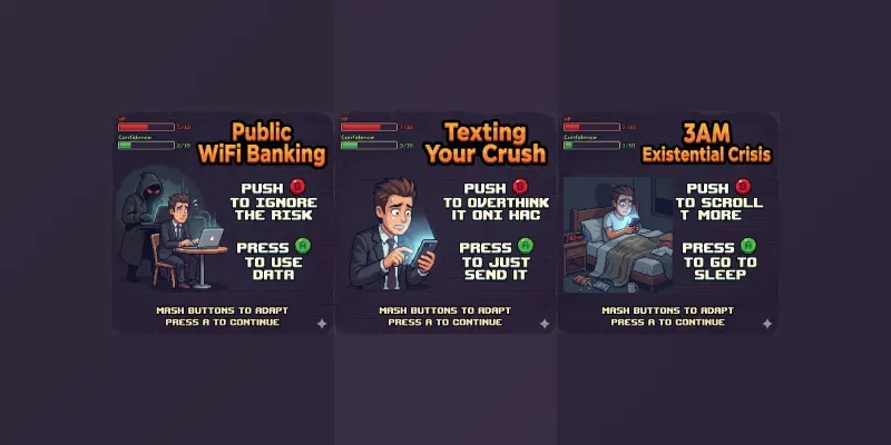 8 Bit Style Life Game Screens Gemini Image Prompt | PromptBase
