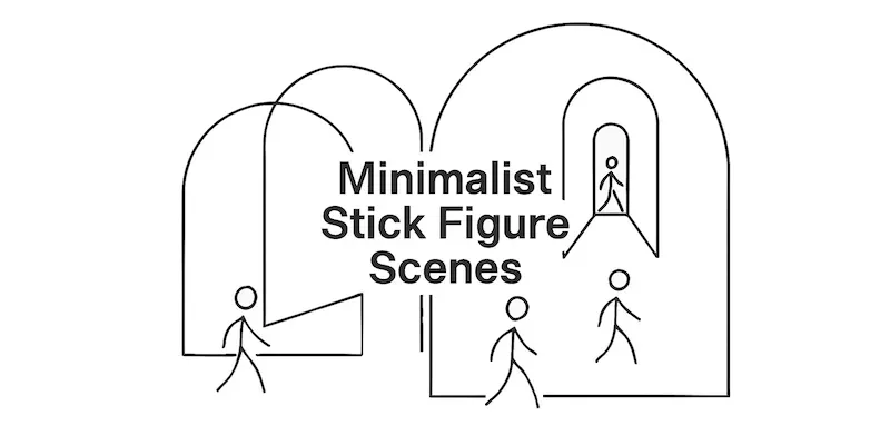 Minimalist Stick Figure Scenes Generator App | PromptBase