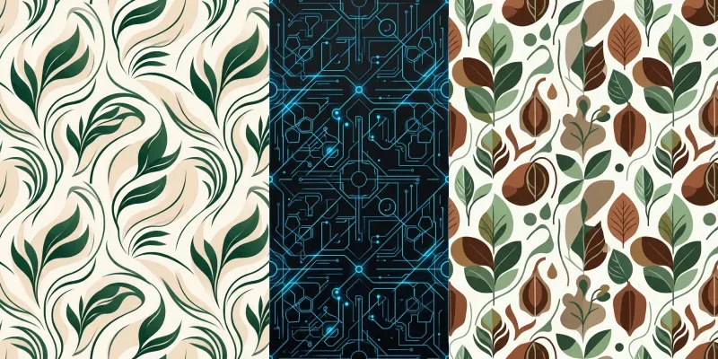 Modern Abstract Packaging Pattern Generator App | PromptBase