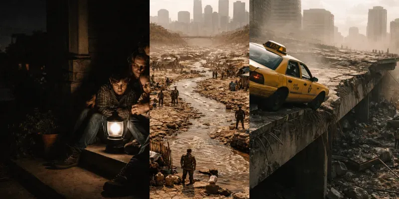 Cinematic Disaster Photography Generator App | PromptBase