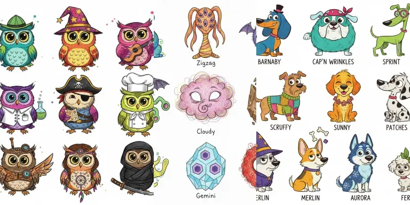 Quirky Textured Character Sheet Generator App | PromptBase