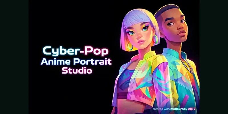 Cyberpop Anime Portraits Generator App | PromptBase