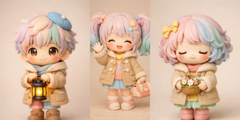 Chibi Figurine Pose Generator App | PromptBase