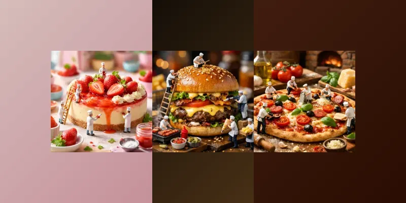 Miniature Chef Food World Prompt Generator App | PromptBase