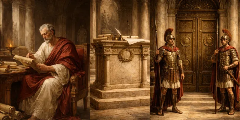 Renaissance Roman Senate Poster Generator App | PromptBase