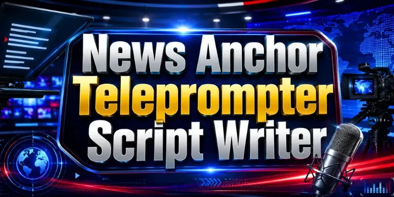 News Anchor Teleprompter Script Writer ChatGPT Skill | PromptBase