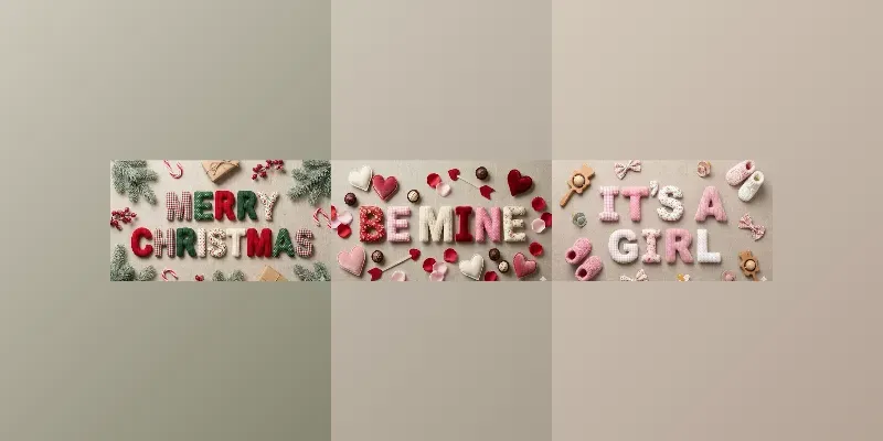Cozy Stuffed Fabric Text Art Generator App | PromptBase