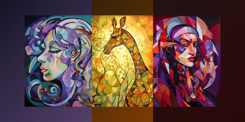 Cosmic Abstract Portraits Collection Midjourney Prompt | PromptBase