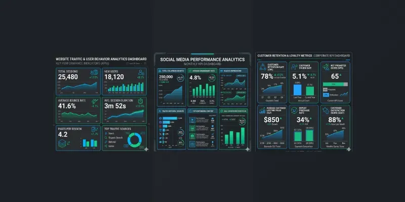 Corporate Kpi Dashboard Infographic Generator App | PromptBase