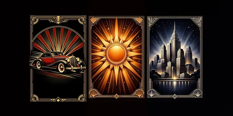 Timeless Art Deco Illustration Prompt Generator App | PromptBase