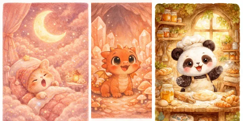 Storybook Character Illustration Generator App | PromptBase