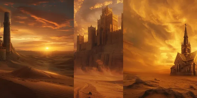 Desert Building Generator App | PromptBase