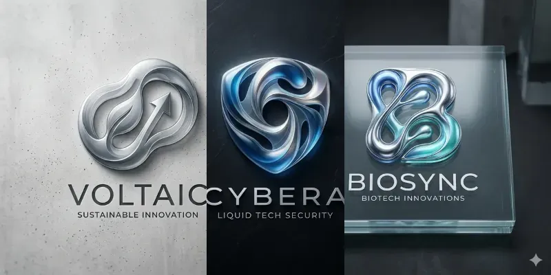 Liquid Tech Logo System Generator App | PromptBase